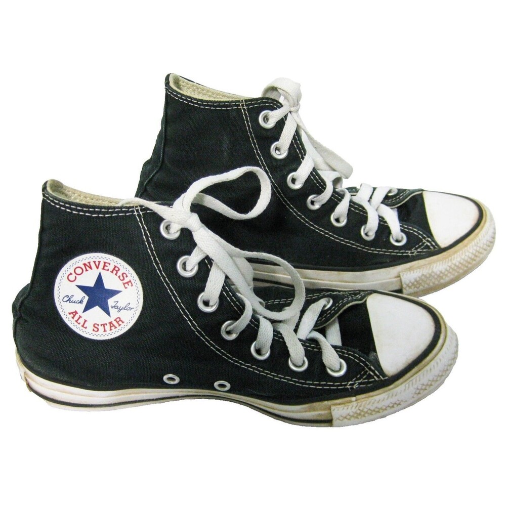 Converse Chuck Taylor All Star Black High Top Shoes Mens Size 4.5 Womens 6.5